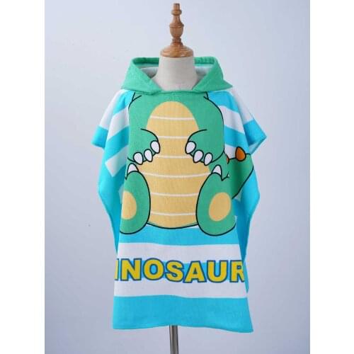 Baby Girl Boy Swimming Towels Poncho Children Bath Beach Cloak Towels Hoodies Cartoon Bathrobe Kids Surf Pool Changing Robe Cape