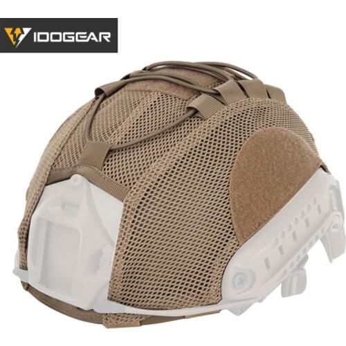 IDOGEAR Mesh Tactical Helmet Cover Cloth for FAST Helmet Camo Airsoft Headwear Tactical Helmet accessories 3810