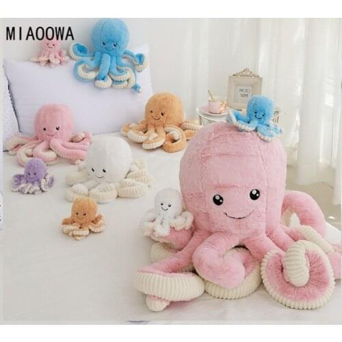 40/60/80cm Cute Simulation octopus Pendant Plush Stuffed Toy Soft Deer Animal Home Accessories Lovely Animal Doll Children Gifts