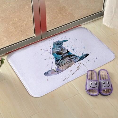 40*60cm Harry Carpet Death Hallows Potter Magic Hat Golden Snitches Living Room Decoration Bedroom Carpets Anti-slip Floor