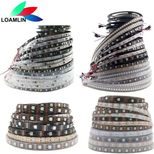 WS2811 WS2812B WS2813 WS2815 30/60/144Leds/m RGB LED Strip Individually Addressable Tape Light DC5V DC12V IP30/65/67