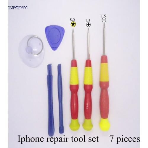 Hot sale 7 in 1 Mobile Phone Repairing Tool Kit Spudger Pry Opening Tool LCD Repair Tools for Iphone tool set