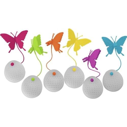 MOFUNYO Creative Fun Butterfly Silicone Tea Infuser Strainers Filter