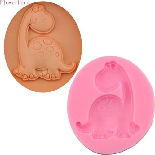 New Hot Selling Single Dinosaur Shape Fondant Silicone Mold DIY Baking Tools Cake Decoration Handmade Soap Mold Chocolate Mold