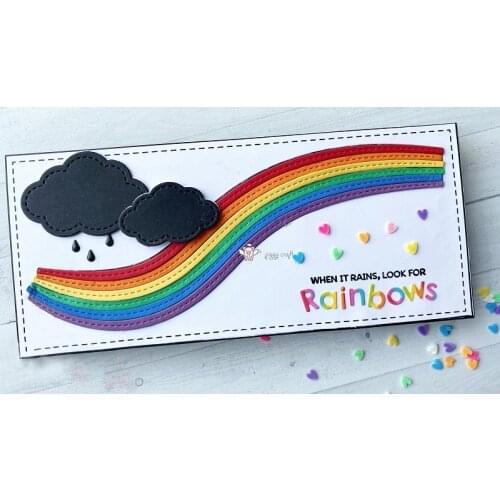 New Rainbow cloud decoration metal Cutting Dies Stencils DIY Scrapbooking Paper/photo Cards Embossing Dies