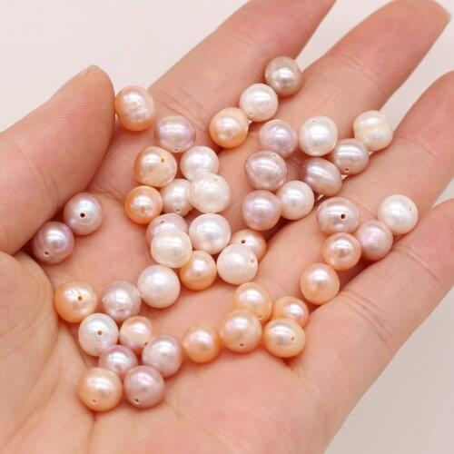 Wholesale 20Pcs/bag Natural Freshwater Pearls Loose Spacer Beads for Jewelry Making DIY Elegant Necklace Bracelet Accessories