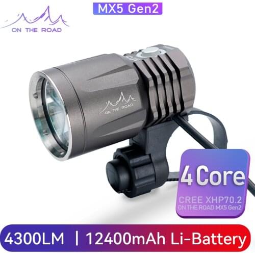 ON THE ROAD MX5-BL headlights strong light night riding rechargeable bicycle light USB mountain bike lamp