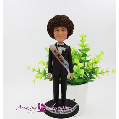 2019 AMAZING CAKE TOPPER Toys Gentle, fresh and handsome man And Groom Gifts Ideas Customized Figurine Valentines Day