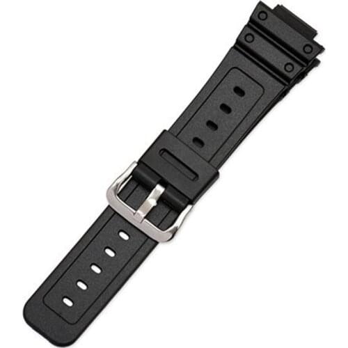 Watchband Wrist Strap Band Slicone Stainless Steel Buckle Adjustable Replacement for 5600 Series DW-5600E DW-5700 G-5600 G-5700