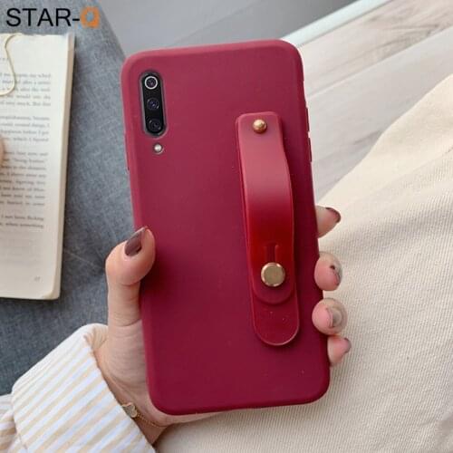 Wriststrap phone holder silicone case for samsung galaxy a50 a70 a7 2018 a30 a40 a20 a10 m30s a51 a71 a20e a21s soft back cover