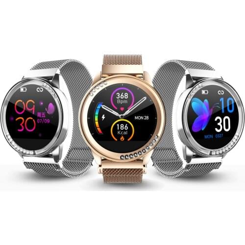 RGTOPONE Smart Watch Heart Rate Blood Pressure Monitor Decompression touch screen Waterproof Lady Smartwatch for Android IOS