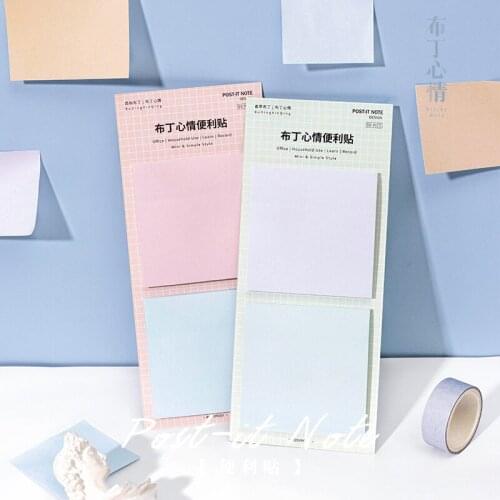 Dimi 60 Sheets Fresh Colors Simple Sticky Notes To Do List Daily Plan Memo Notepad Reading Marker Message Office School Supplies