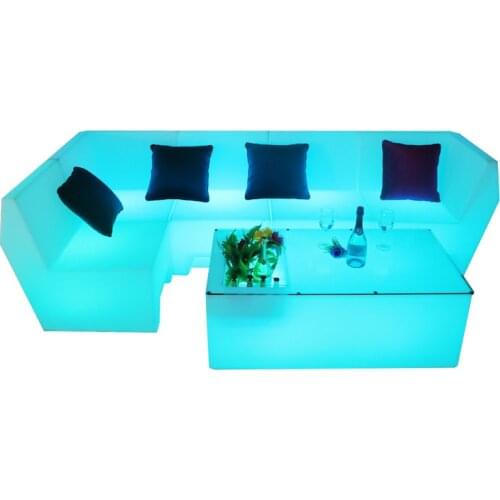 LED light sofa coffee table combination bar club KTV room card seat table and chair creative personality furniture counter chair