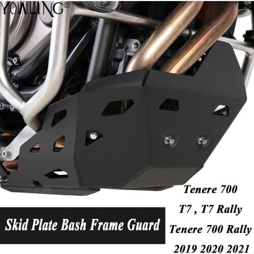 Tenere700 Skid Plate Bash Frame Guard For Yamaha Tenere 700 T7 2019 2020 2021 T7 Rally Tenere 700 Rally Motorcycle Accessories