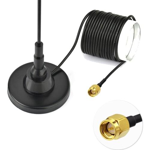 Superbat 820-2170MHz 10dbi Booster GSM 3G Data Card Antenna SMA Plug Magnetic Aerial 3M Cable for Ericsson W21/W25 Hub/Router