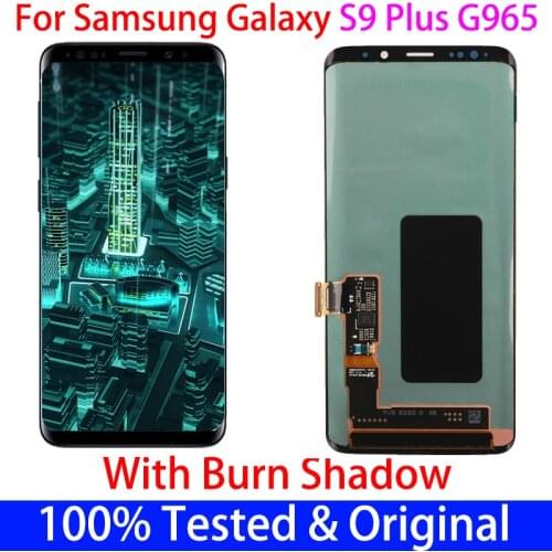 Original s9plus With line For Samsung Galaxty S9 G960 G960F S9 Plus G965 G965F LCD Display and Touch Screen Digitizer Assembly