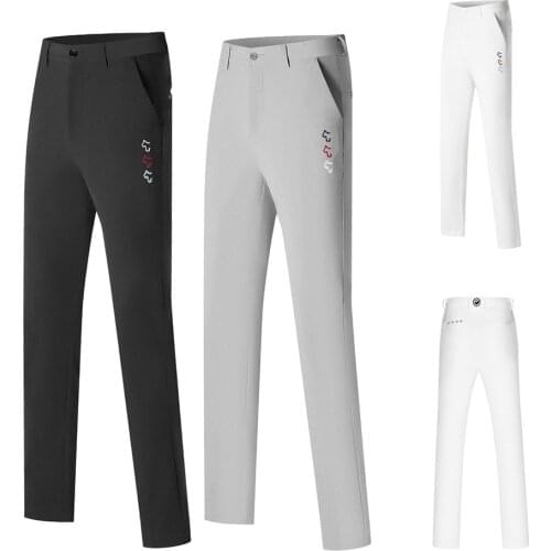 Winter Golf Clothing Mens Plus Velvet Thick Trousers Sports Leisure Outdoor Breathable and Quick-Drying Sports High Quality