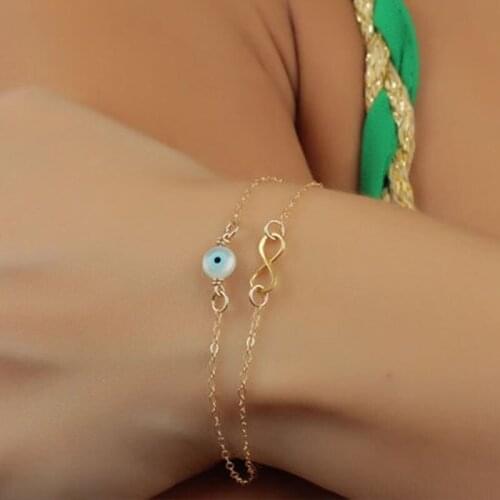 Gold evil eye bracelet double infinity bracelet evil eye bracelet silver infinity bracelet to infinity and beyond bracelet