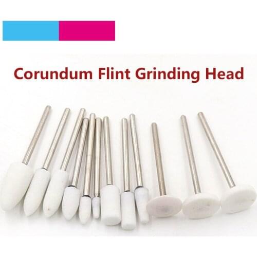 10pcs Abrasive Stone Points Polishing Grinding Head Electric Drill Bit Wheel For Jade Metal Rotary Accessories Power Tools