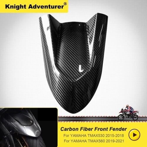 Front Fender Tire Mudguard Cover Hugger FIT For YAMAHA TMAX560 TMAX 560 2020-2021 100% Carbon Fiber