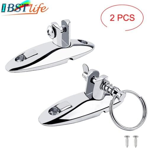 2PCS/Lot Stainless Steel 316 Heavy Duty 360 Degrees Swivel Quick Release Boat Bimini Top Deck Hinge Marine Hardware Accessories