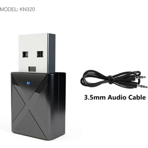 2 IN 1 Bluetooth 5.0 Adapter 3.5mm Bluetooth Transmitter Receiver Audio Music Wireless Adapter For TV Headphone Speaker