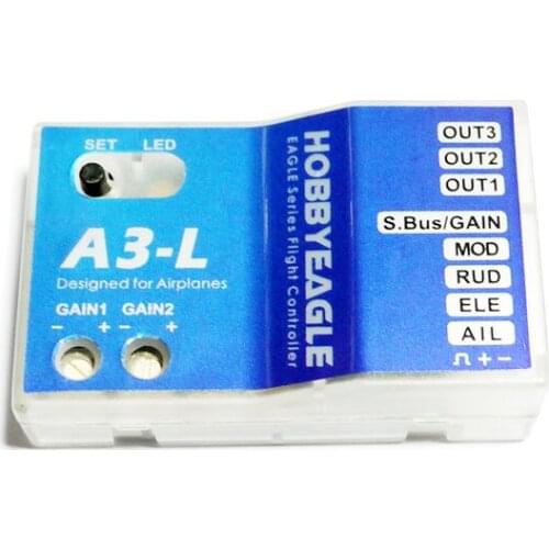 Hobby Eagle A3-L 3 Axis Airplane Gyro Flight Controller Stabilizer