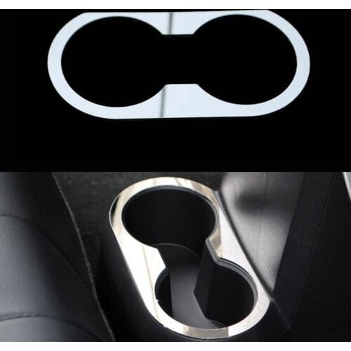 Car Interior Rear Seat Water Cup Holder Plate Cover Styling Sticker Fit For Jeep Compass Patriot 11-2015