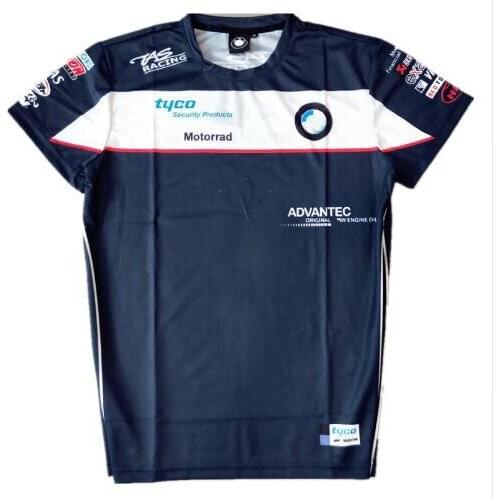 Quick Dry T-shirt Mens Summer Short Sleeve For BMW Motorrad Motocross Motorcycle Mountain Bicycle Street Moto T Shirts