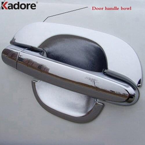 For Kia Sportage 2008 2009 2010 ABS Chrome Side Door Handle Bowl Cup Cover Trim Decoration Frame Car Styling Accessories 4pcs