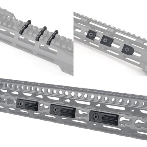 New Tactical Handguard Wireguide Rail Cover For PEQ15 DBAL A2 M300 M600 Flashlight Tail Button Cable Manager Hunting Accessories