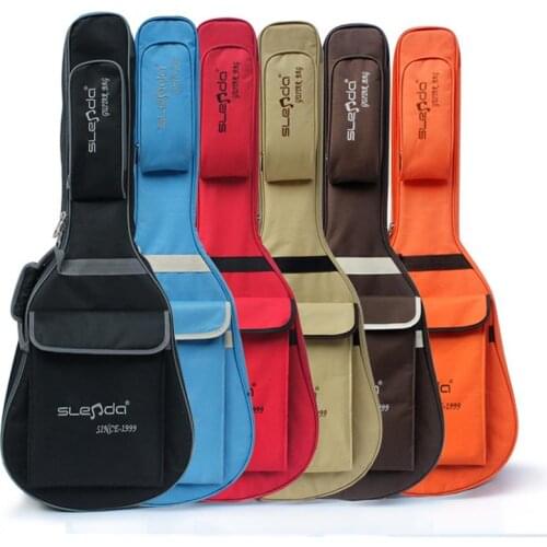 New portable 40 41 music acoustic guitar soft gig bag case backpack cover holder shoulder straps funda child color padded