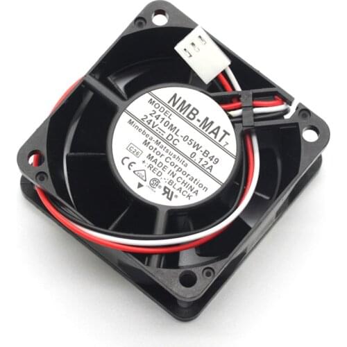 New 2410ML-05W-B49 6CM 6025 24V 0.12A stop alarm inverter fan