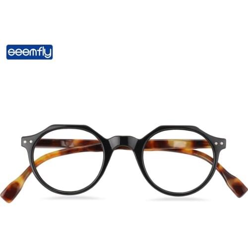 Seemfly Fashion Leopard Anti Blue Light Reading Glasses Vintage Clear Lens Presbyopia Eyeglasses For Women&Men Diopters +1.0 3.5