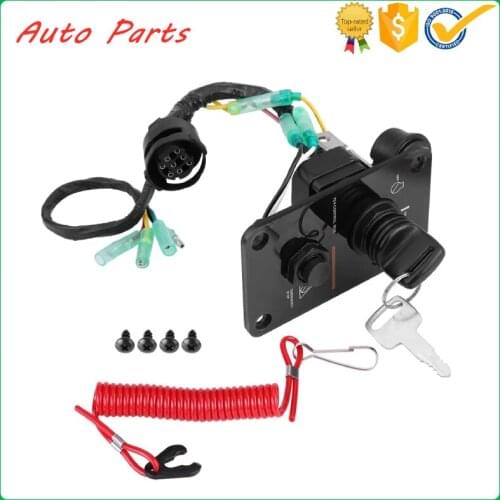 12V 0.1W Single Key Switch Panel Assembly With key for Yamaha single vertical control yacht 704-82570-12-00 Switch Panel