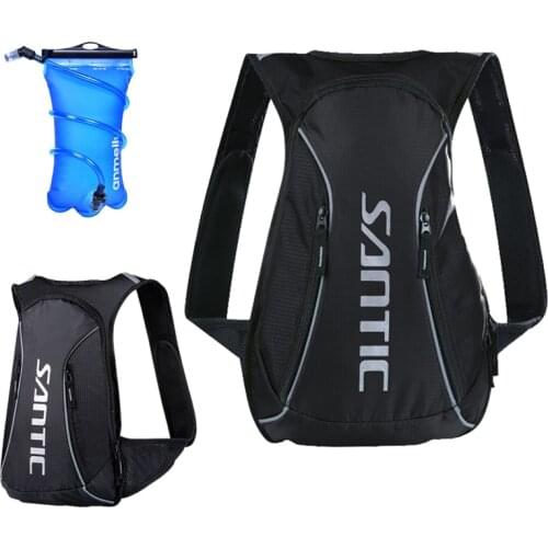 Santic 15L Women Men Small Backpack Waterproof Breathable Ultralight Running Camping Hiking Sports Backpack Training Bag