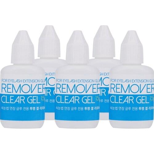 5 Bottles Eyelash Glue Remover Adhesive Debonder Gel Type Makeup Removers Tool Free Shipping