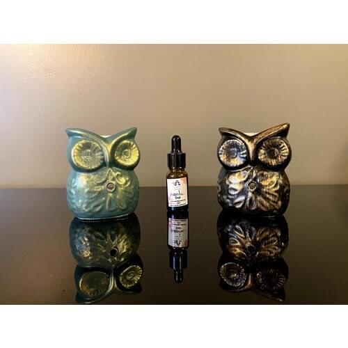 Talya Art Design 2'li Set Owl Censer and Lavender Oil