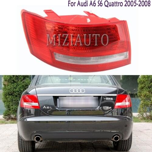 MZORANGE Rear Tail Brake Light For Audi A6 S6 Quattro 2005 2006 2007 2008 Rear Bumper Fog Signal Lamp Taillight Car Assembly