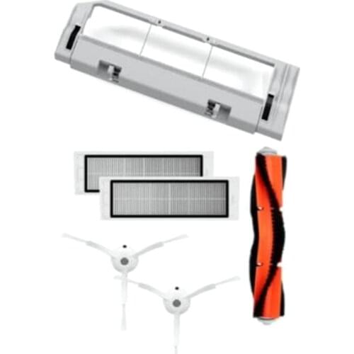 Main Brush Side Brush Cover for Roborock S50 S51 Vacuum Cleaner Replacement Parts