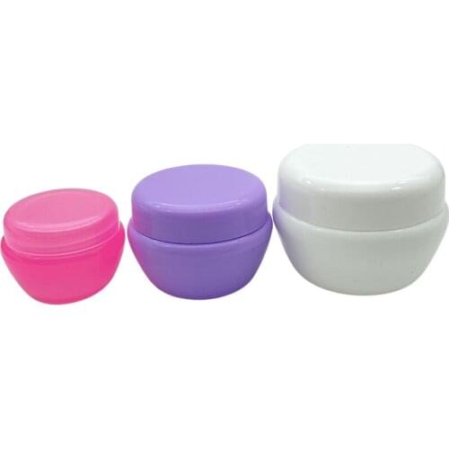 5Pcs Empty Plastic Travel Cosmetic Jars 5g/10g/20g/30g Makeup Container Mushroom Bottles Vials Face Cream Sample Pots Gel Boxes