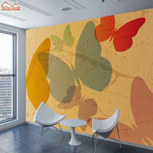 8d Silk Mural Wallpaper 3d Contact Wall Paper Papers Home Decor Wallpapers for Living Room Bedroom Self-adhesive Film Butterfly