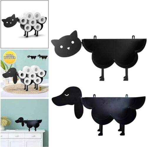 Puppy/decorative cat toilet paper support toilet tissue storage toilet tissue toilet paper roll iron z8p5