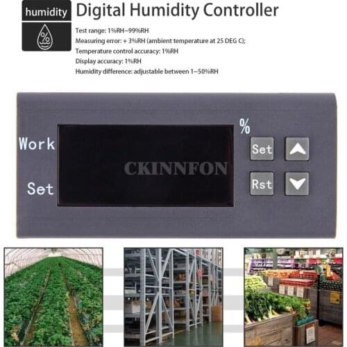 DHL 10PCS Lightweight LED Digital Thermostat Temperature Humidity Controller Meter WH8040-12V