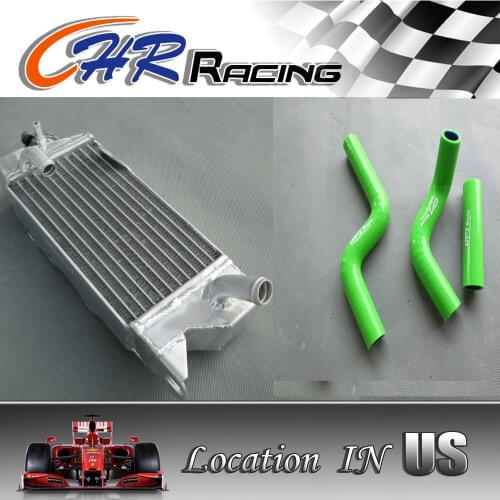 FOR aluminum radiator&silicone hose KAWASAKI KX80 KX85 KX100 98-2013 2010 12 13