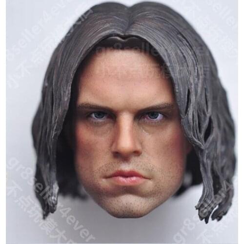 Delicate Hot 1/6 Scale Civil War Sebastian Stan Head Sculpt Fit 12" Figure