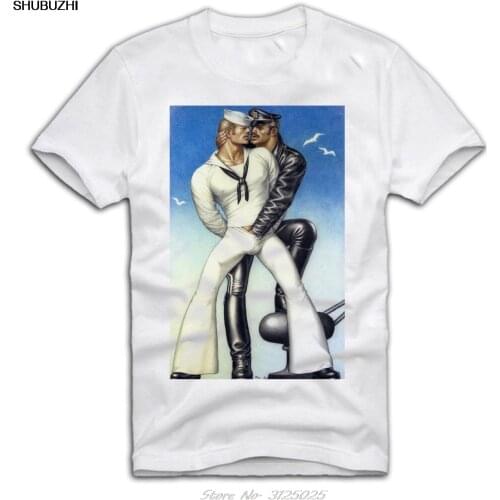 T-shirt Lgbt Gay Schwul Tom Of Finland Sailor Matrose Cops King A491cool Casual Pride T Shirt Men Unisex Men Cotton Streetwear
