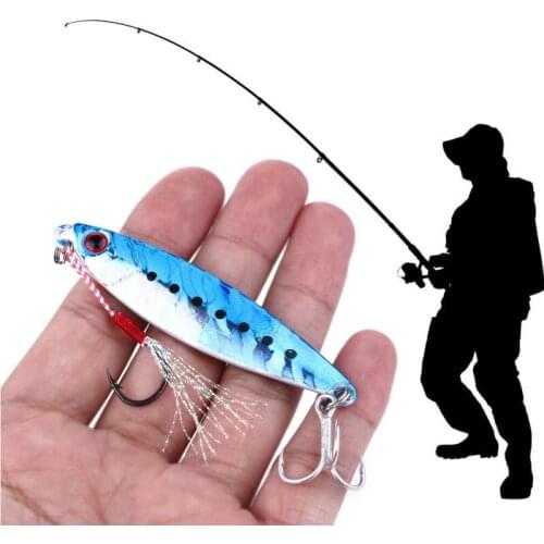 Artificial Bait 3D Eyes 6.8 Cm Reusable Metal Carbon Steel Lure Jigging Spoon Fishing Tools