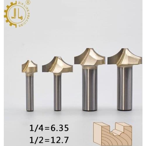 JIALING 1PC Open carving bits woodworking router bit CNC engraving tool Wood Cutting Tools 1/4 1/2