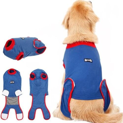 Dog Recovery Suit After Surgery Breathable Pet Surgery Wear Clothing Operative Abdominal Wounds Infection Clothes Pet Supplies